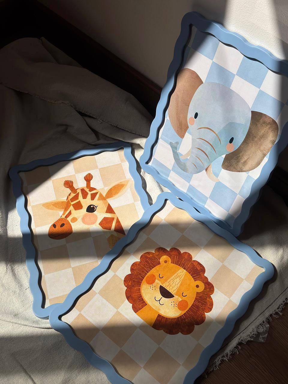 Snuggle safari animal - Nursery set