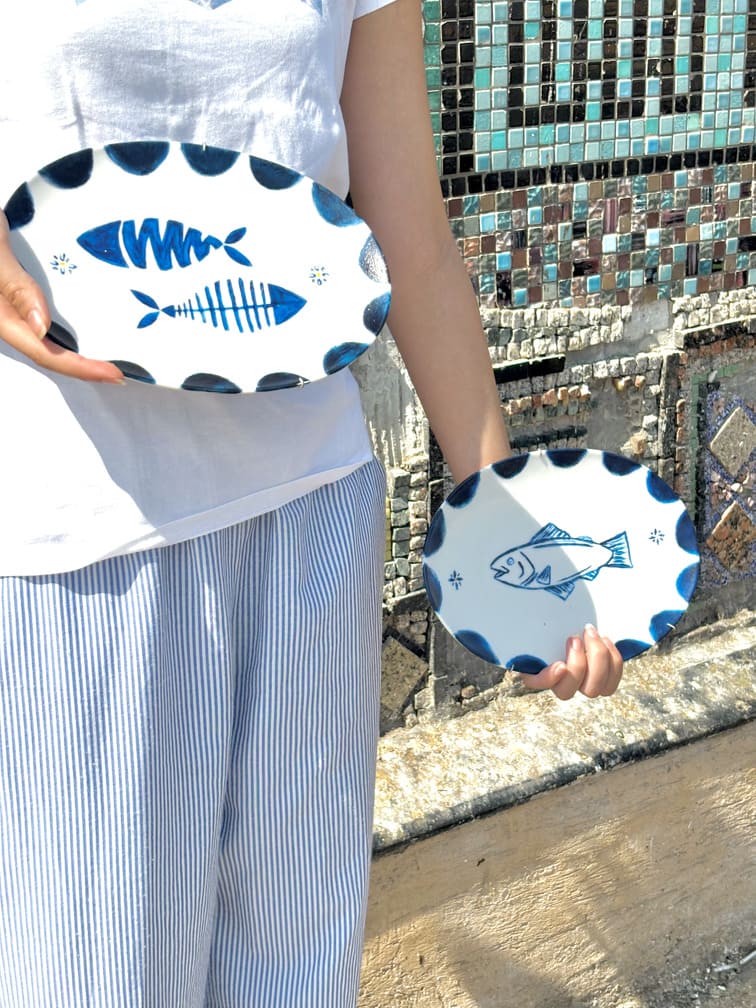 Over & under the sea- plates set