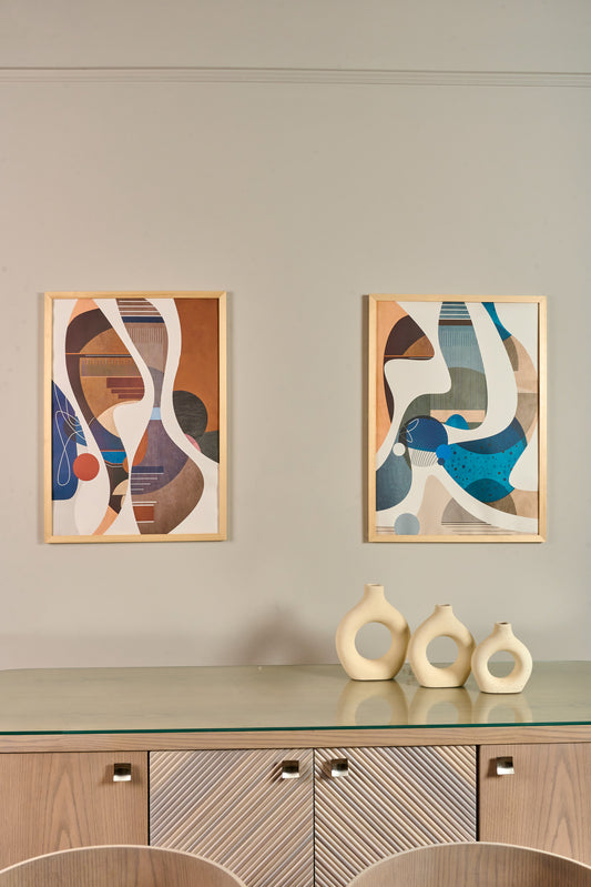 Blue x Orange - Abstract Set