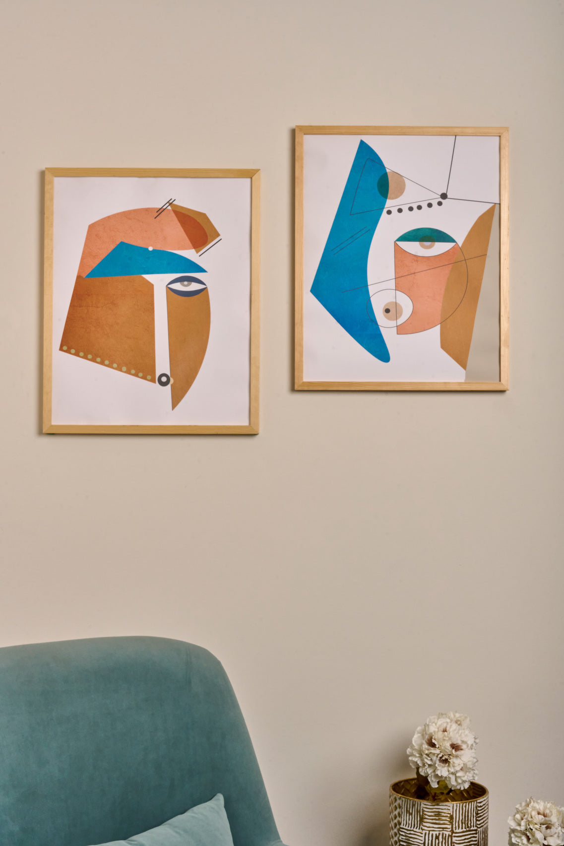 Geometric Faces - Abstract Set