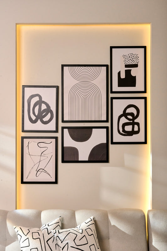 Black & White Abstract Set