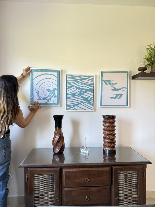 Blue Drift Canvas Summer Set