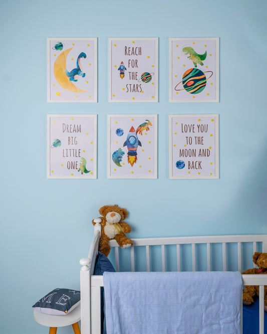 Nursery Set - The Space Dinosaurs.