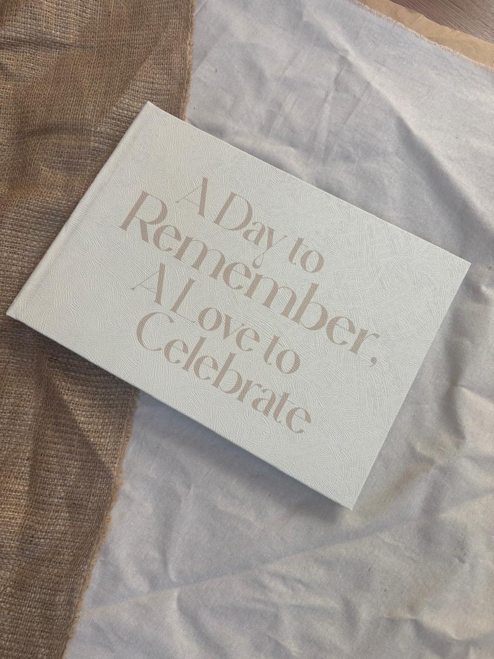 A Day to remember - Wedding Guestbook